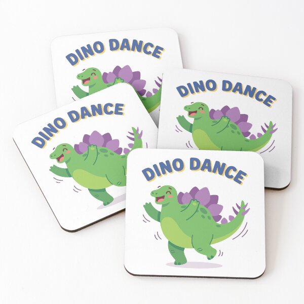 Item preview, Dancing Stegosaurus Dinosaur Dino Dance Cartoon designed and sold by Chillo tees.