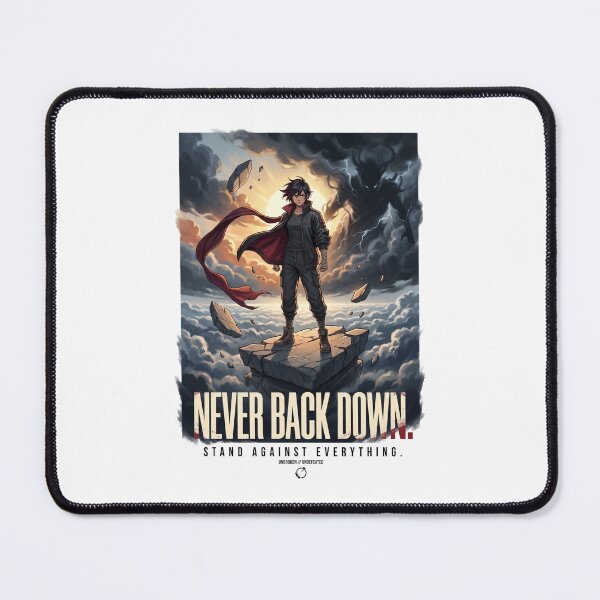 Item preview, Never Back Down | Motivational Anime Streetwear Shirt | Original Hero Design designed and sold by SAJ Design Studio.