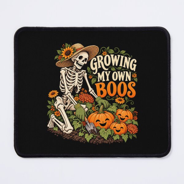 Item preview, GROWING MY OWN BOOS - Gardening Skeleton designed and sold by Good Mood Foundry.