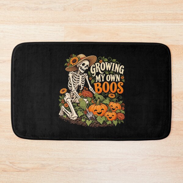 Item preview, GROWING MY OWN BOOS - Gardening Skeleton designed and sold by Good Mood Foundry.