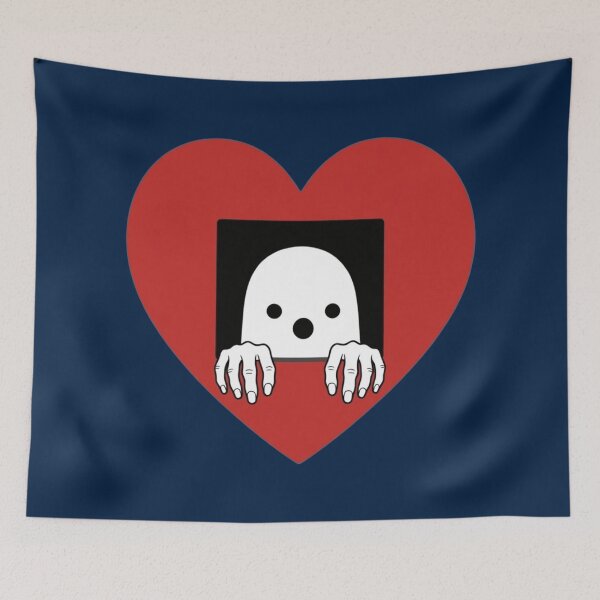 Item preview, Haunt My Heart Cute Spooky Ghost Pixel Art designed and sold by ANJ Creative Designs.