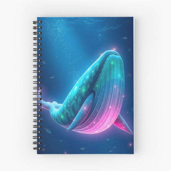 Item preview, Bioluminescent Whale Abstract Ocean designed and sold by CooksCreators.