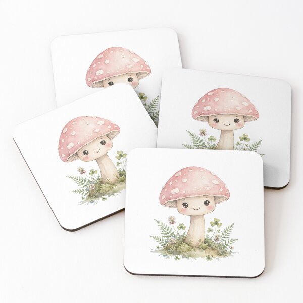 Item preview, Cute Cottagecore Mushroom - Kawaii Pastel Woodland Fairy Core Watercolor designed and sold by ItsTheBeaz.