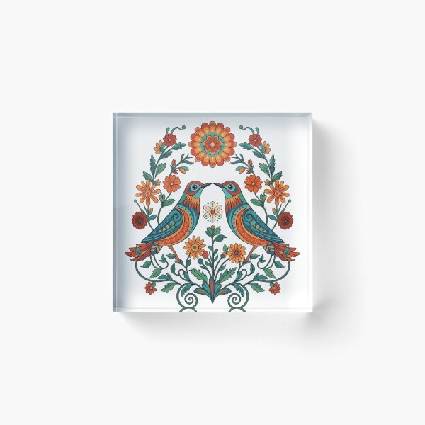 Item preview, Birds Folk Art designed and sold by Steele-Art.