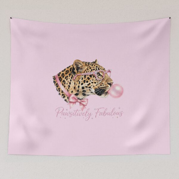 Item preview, Pawsitively Fabulous Leopard - Cute Pink Coquette Leopard designed and sold by Vibe-Vary.