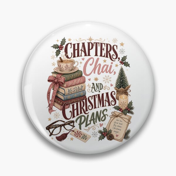 Item preview, Chapters Chai and Christmas Plans Book Lover designed and sold by JoyfullyOffbeat.