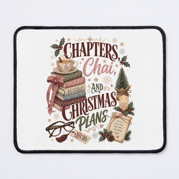 Item preview, Chapters Chai and Christmas Plans Book Lover designed and sold by JoyfullyOffbeat.