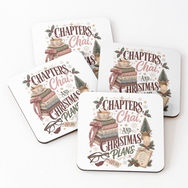 Item preview, Chapters Chai and Christmas Plans Book Lover designed and sold by JoyfullyOffbeat.