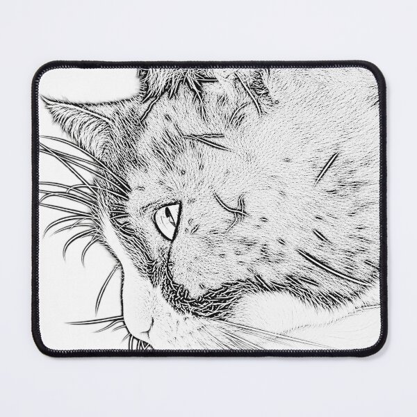 Item preview, Animals Through Lines No. 01 – The Curious Cat designed and sold by Tancoco.