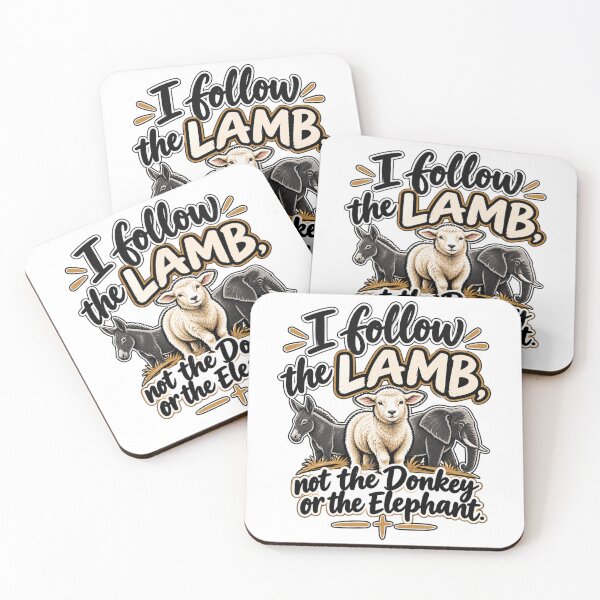 Item preview, I follow the lamb, not the donkey or the elephant. designed and sold by zingbing.