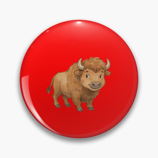 Item preview, smiling bison designed and sold by 123ks.