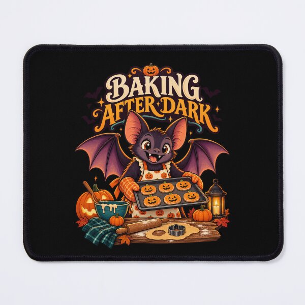 Item preview, Baking After Dark - Halloween Bat Baker designed and sold by Good Mood Foundry.