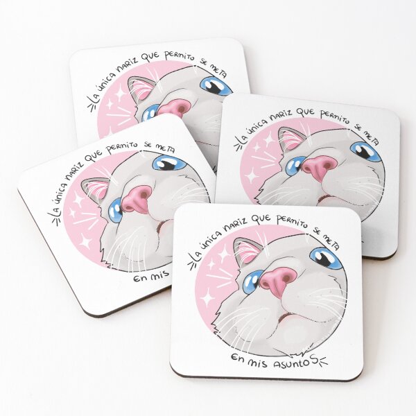 Item preview, The Only Nose in My Business Cat Illustration designed and sold by elgatoysuhumana.