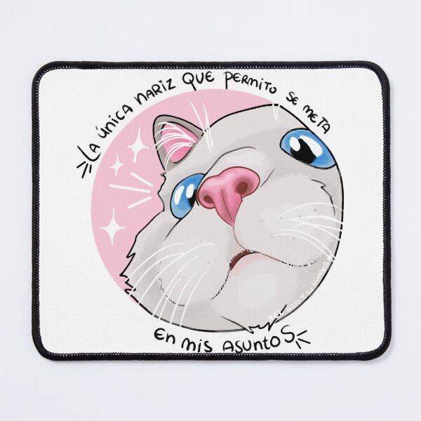 Item preview, The Only Nose in My Business Cat Illustration designed and sold by elgatoysuhumana.