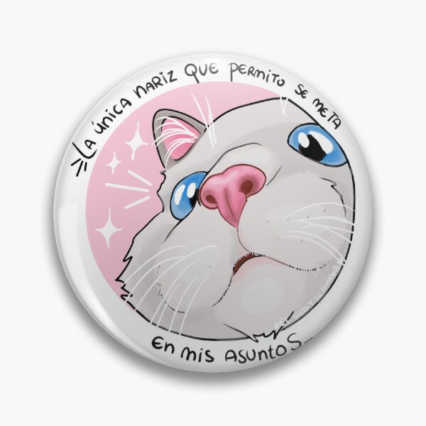 Item preview, The Only Nose in My Business Cat Illustration designed and sold by elgatoysuhumana.