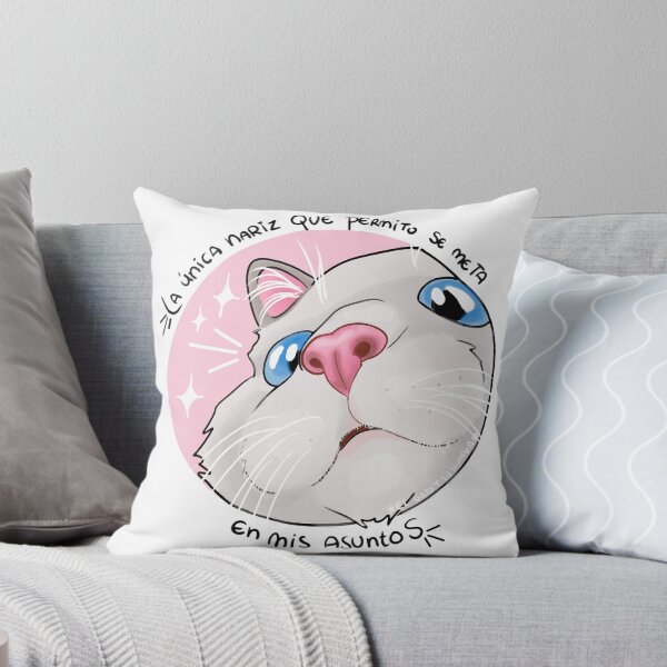 Item preview, The Only Nose in My Business Cat Illustration designed and sold by elgatoysuhumana.