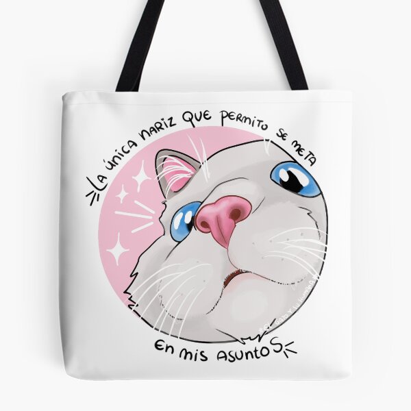 Item preview, The Only Nose in My Business Cat Illustration designed and sold by elgatoysuhumana.