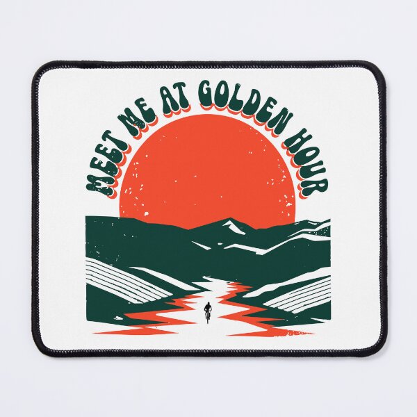 Item preview, Meet Me at Golden Hour Sunset Cycling Mountain Adventure T-Shirt designed and sold by Design-Pro-21.