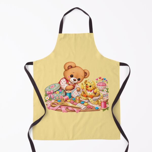 Item preview, Nono & Ducky – Sewing Day – Yellow designed and sold by JessouArt.
