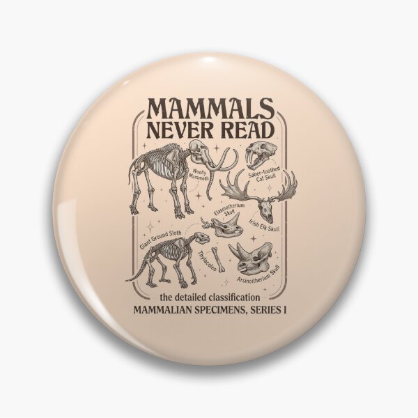 Item preview, Mammals Never Read Extinct Mammals Skeleton Paleontology Natural History designed and sold by Moad Fahim.