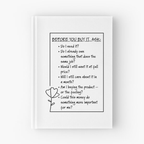 Item preview, 'Before You Buy It, Ask' Mindful Spending Checklist designed and sold by S-and-W-4ever.
