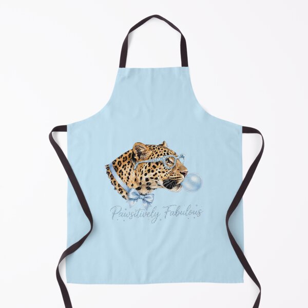 Item preview, Pawsitively Fabulous Blue Leopard - Cute Blue Coquette Leopard designed and sold by Vibe-Vary.