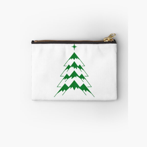 Item preview, Minimalist Mountain Christmas Tree Geometric Peak Xmas Green designed and sold by GabeMountainArt.