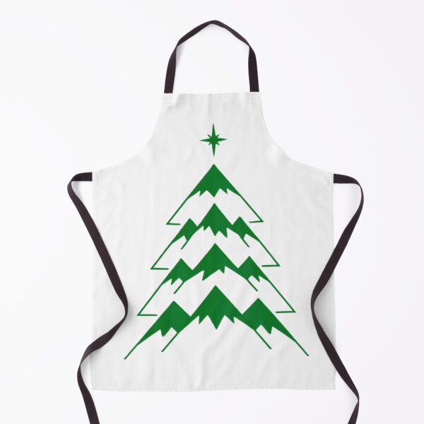 Item preview, Minimalist Mountain Christmas Tree Geometric Peak Xmas Green designed and sold by GabeMountainArt.