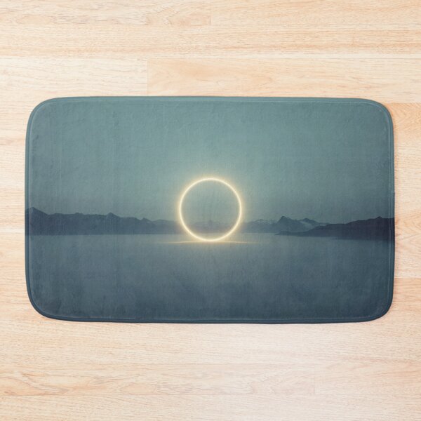 Item preview, Glowing Warm Ring Over Foggy Mountain Lake designed and sold by monkeybusiness.pt.