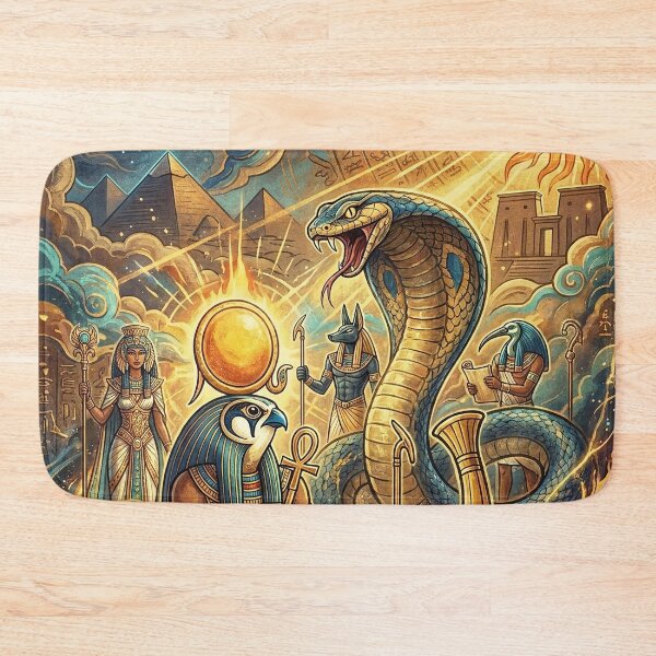 Item preview, Egyptian God Ra Sailing Solar Barque across Underworld designed and sold by Lucid Dream Pixel.