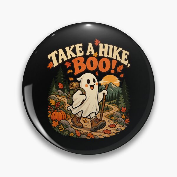 Item preview, Take a Hike, Boo! - Hiking Ghost designed and sold by Good Mood Foundry.