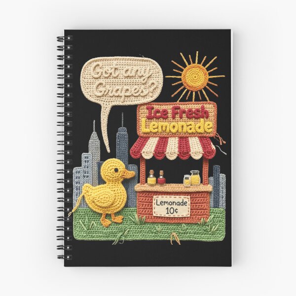 Item preview, Cute Yellow Duck Lemonade Booth Faux Tattoo Crochet Patchwork Graphic designed and sold by NADIASHOP86.