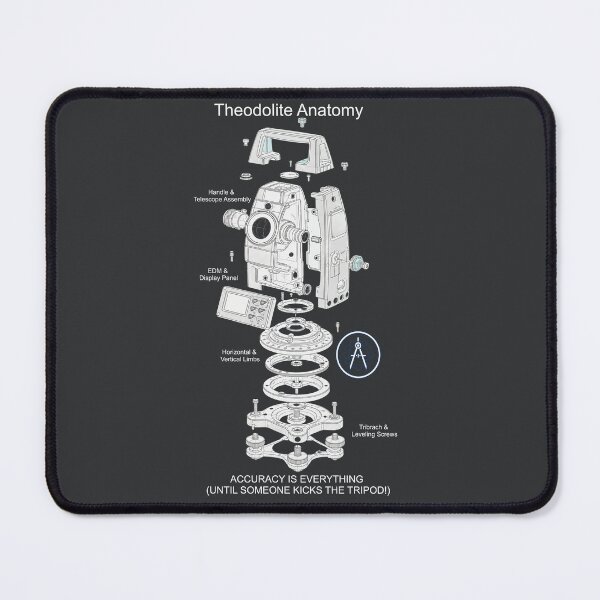 Item preview, Theodolite Total Station Anatomy Technical Blueprint designed and sold by The Blueprint Archive.