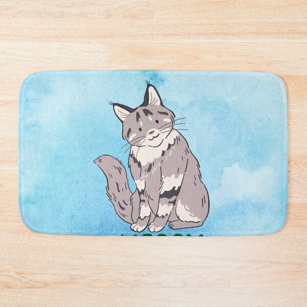 Item preview, Cute Maine Coon Cat Merry Christmas Holiday Art designed and sold by stormk10.