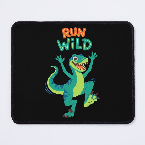 Item preview, Running Velociraptor Dinosaur Run Wild Cartoon designed and sold by Chillo tees.