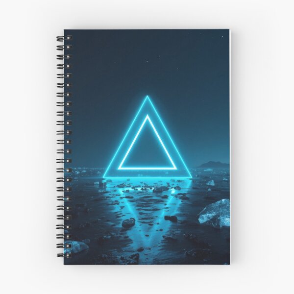 Item preview, Glowing Cyan Triangle Portal on Frozen Ice Lake designed and sold by monkeybusiness.pt.