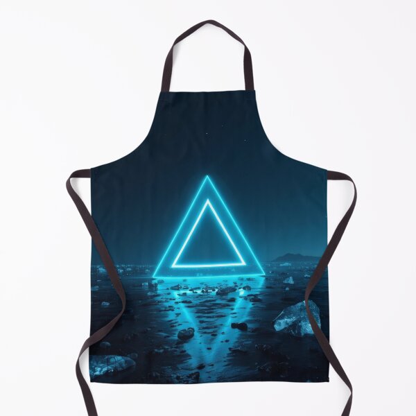 Item preview, Glowing Cyan Triangle Portal on Frozen Ice Lake designed and sold by monkeybusiness.pt.