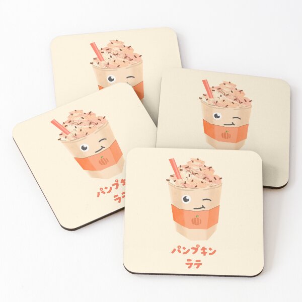 Item preview, Kawaii Cartoon Pumpkin Spice Latte Japanese designed and sold by DJCartoonDesigns.