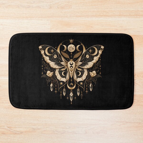 Item preview, Boho Celestial Sacred Gold Moth Butterfly Art designed and sold by BohoMysticArt.