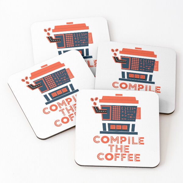 Item preview, Compile the Coffee Funny Programmer Coding Coffee Developer T-Shirt designed and sold by Design-Pro-21.