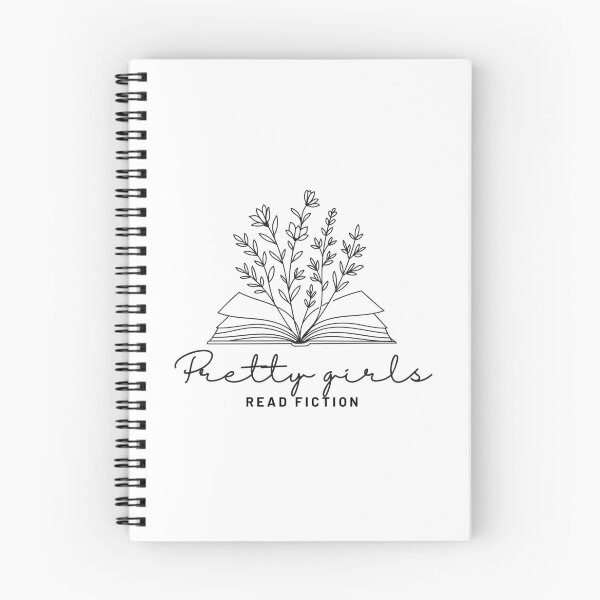 Item preview, Pretty girls read fiction designed and sold by AfterHourNotes.