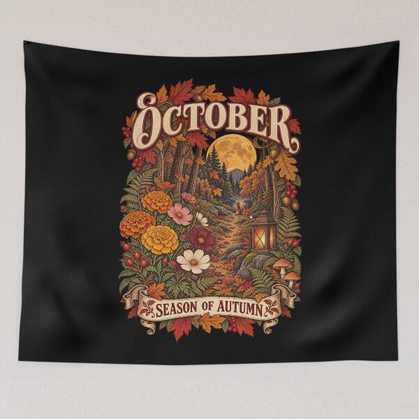 Item preview, October Moonlit Woodland Trail designed and sold by Side Quest Co..