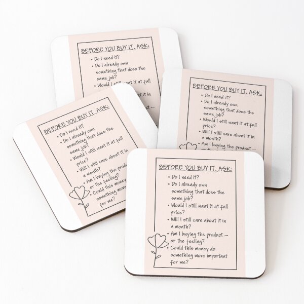 Item preview, 'Before You Buy It, Ask' financial peace checklist designed and sold by S-and-W-4ever.