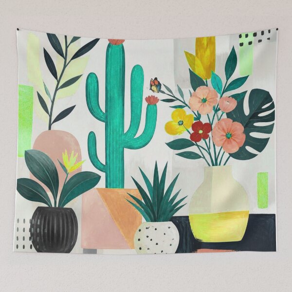 Item preview, Colorful Potted Plants and Flowers designed and sold by FlowerSeller1.