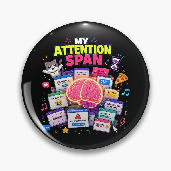 Item preview, My Attention Span 100 Open Tabs Funny ADHD Phone Case designed and sold by Créative touche .