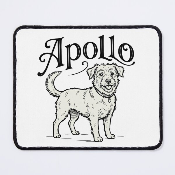 Item preview, Apollo Terrier Dog Sketch for Wirehaired Pup Parents and Rescue Dog Lovers designed and sold by raedattia.