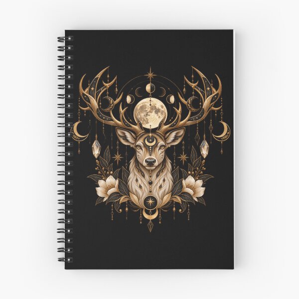 Item preview, Boho Celestial Sacred Gold Stag Stag Deer Art designed and sold by BohoMysticArt.