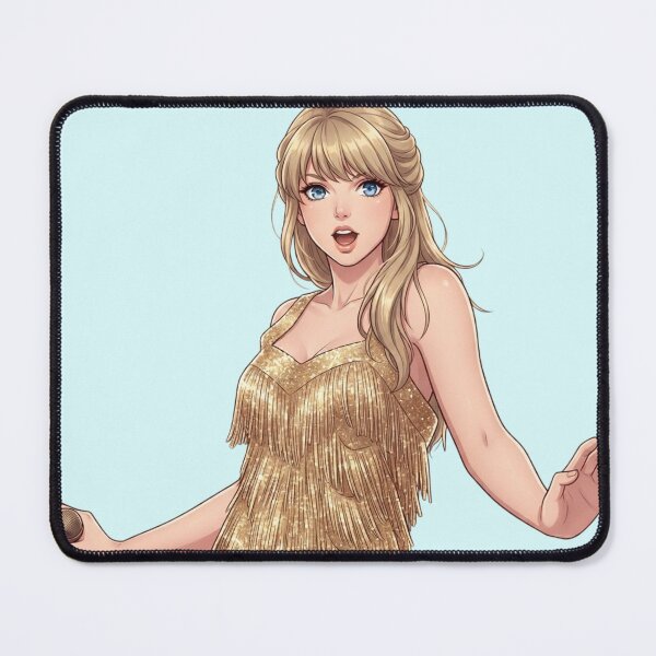 Item preview, The Eras Tour - Era Golden Fringe Dress Anime Art designed and sold by LogicLoop.