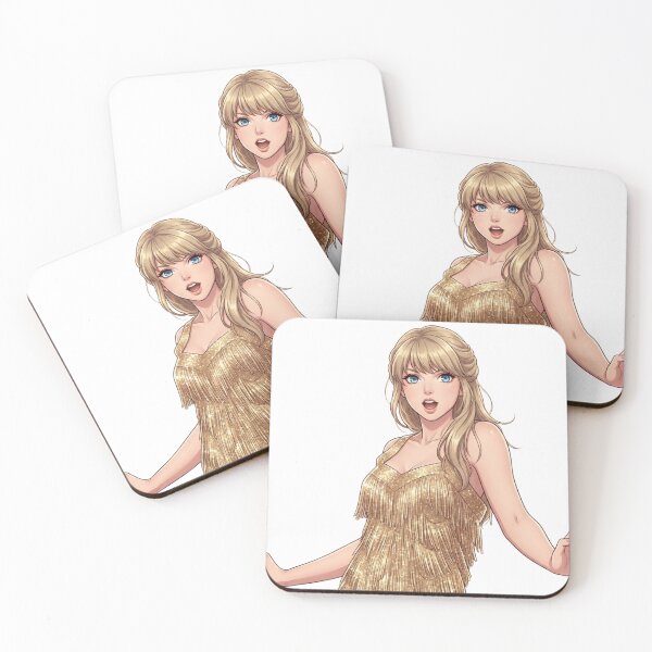 Item preview, The Eras Tour - Era Golden Fringe Dress Anime Art designed and sold by LogicLoop.