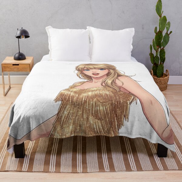 Item preview, The Eras Tour - Era Golden Fringe Dress Anime Art designed and sold by LogicLoop.